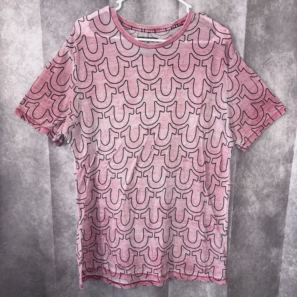 Vintage True Religion Horseshoe Print Hip Hop Tee Graphic Crewneck Mens Size XL